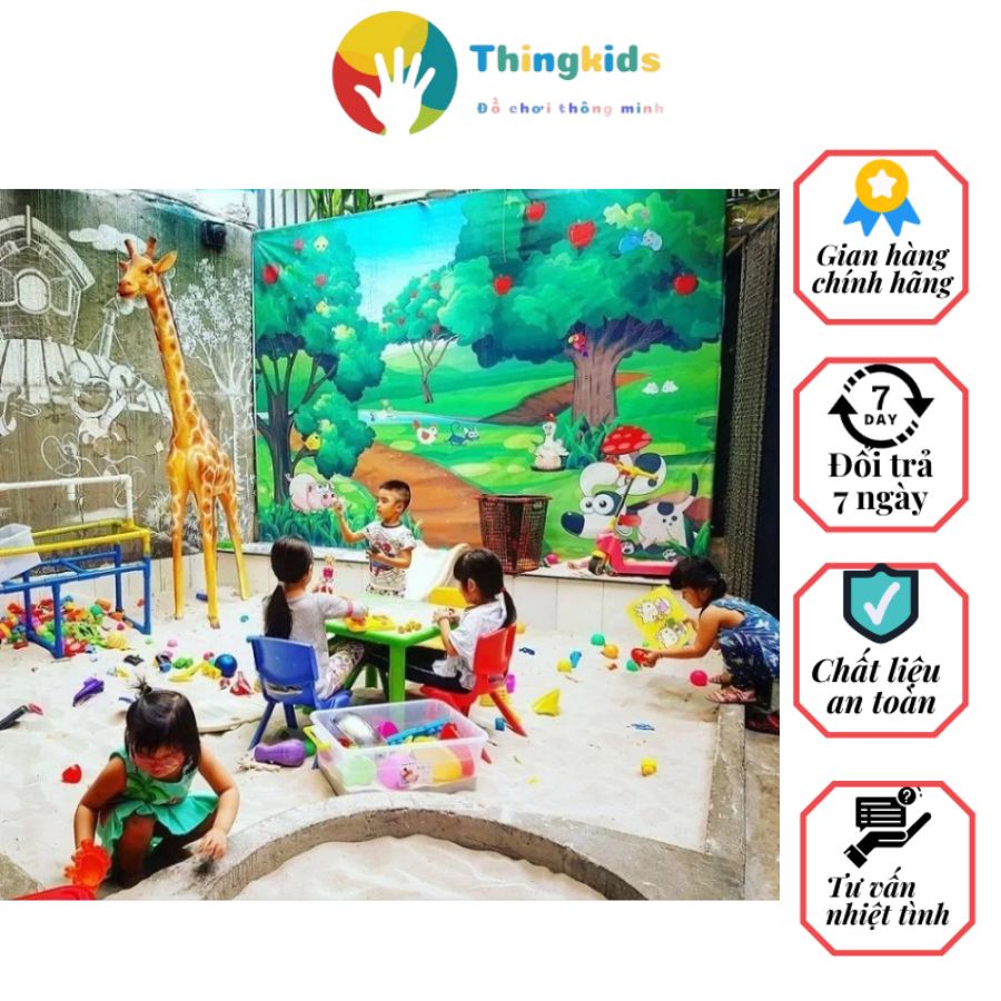 Đồ chơi hạt muồng,sứ,nhựa, gỗ, hạt xúc cát cho trẻ -Thingkids