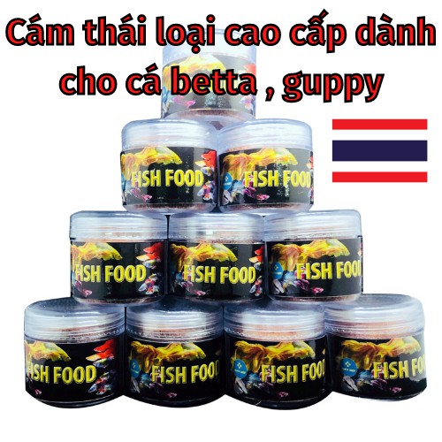 Thức Ăn Cá Cám Viên Trùn Chỉ Tươi Cao Cấp Cho Cá Betta , Guppy