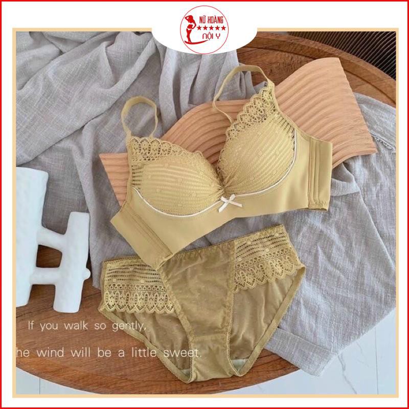 Bộ đồ lót siêu nâng ngực,set nội y cao su non thông hơi tạo phom đẹp với thiết kế ren trẻ trung | BigBuy360 - bigbuy360.vn
