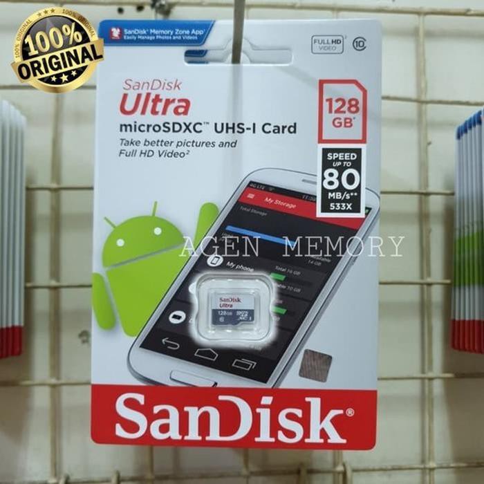 Thẻ Nhớ Micro Sd Hiệu Sandisk Ultra Class10 128gb 80mbps | BigBuy360 - bigbuy360.vn