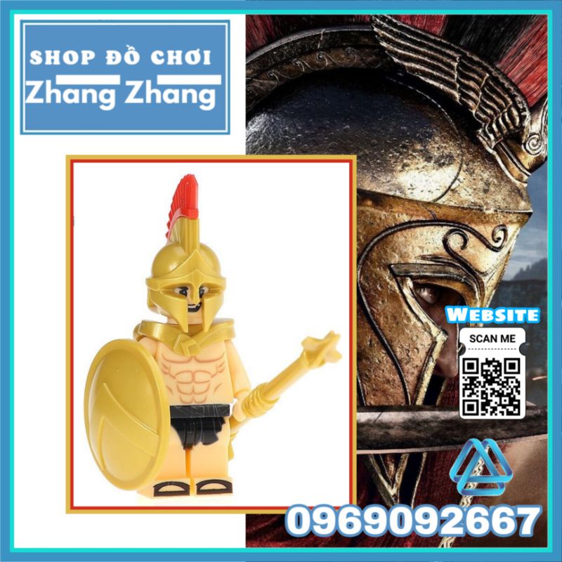 Đồ chơi Xếp hình 300 chiến binh Spartacus Gladiatus Minifigures Xh646 x0164