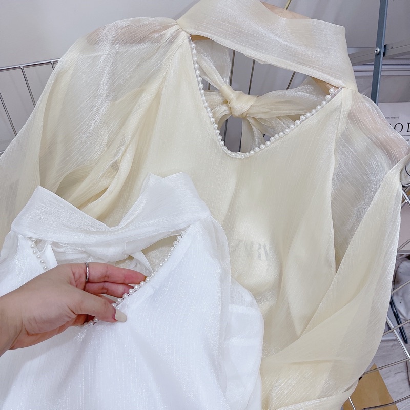 Áo Tơ Bánh Bèo Cổ Ngọc CEN FASHION