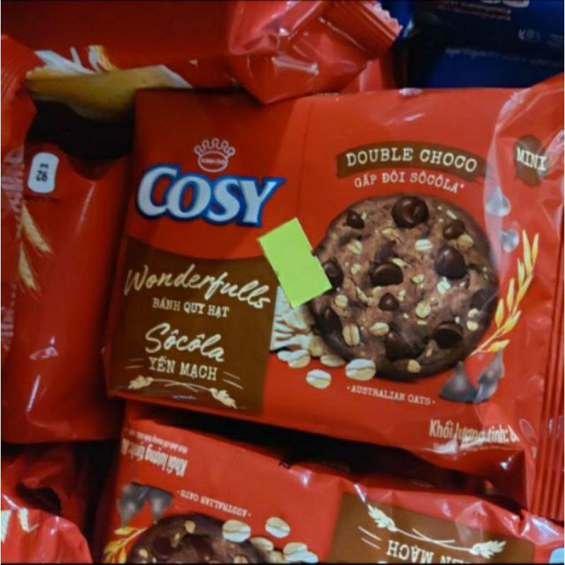Bánh quy Cosy Yến mạch hạt socola gói 80g