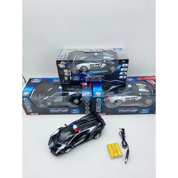 Siêu xe cảnh sát biến hình điều khiển pin sạc