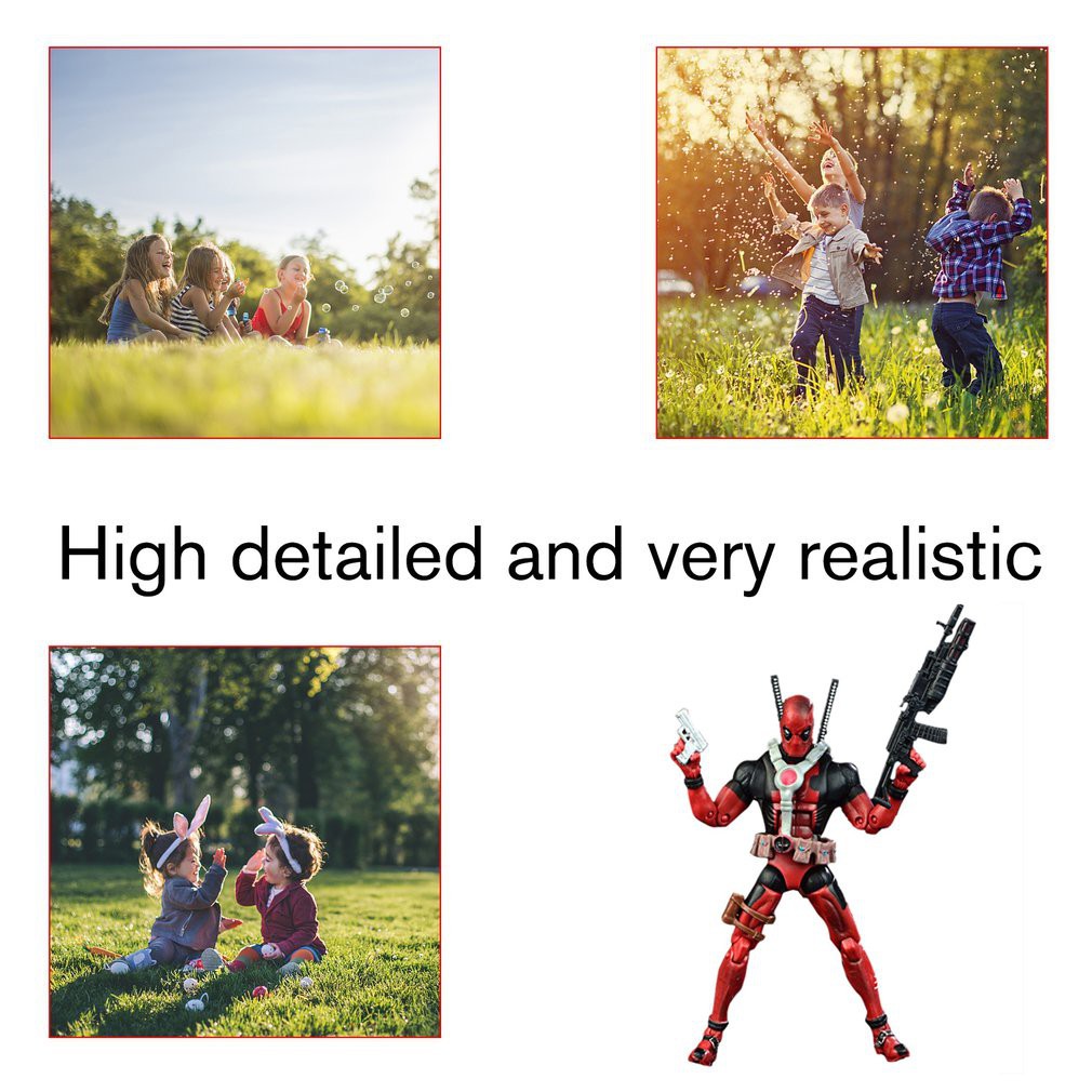 Mới Đồ trang trí Đồ Chơi Nhân Vật Deadpool 6 Inch