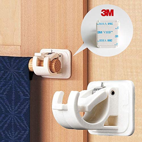 Bộ 2 Giá Đỡ Thanh Treo Rèm Tự Dính Tiện Dụng