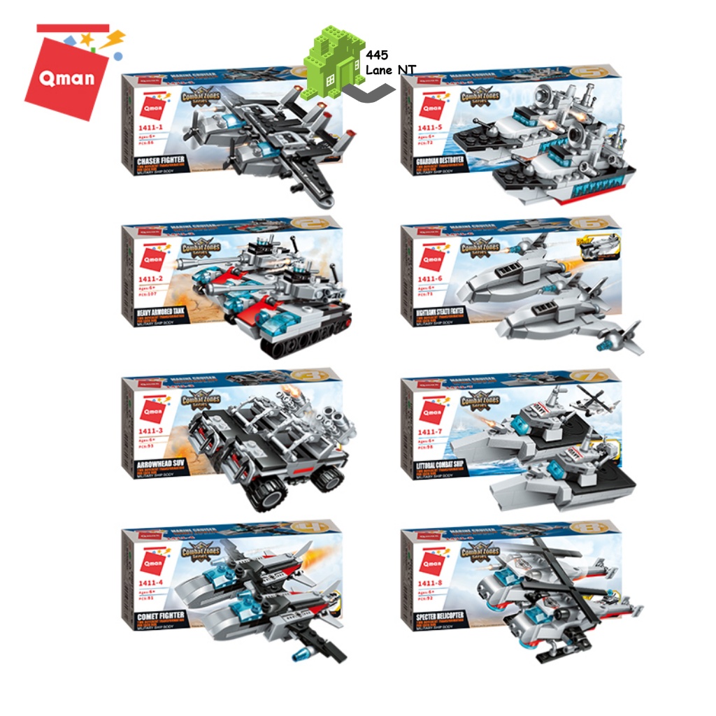 Đồ Chơi Lắp Ráp Lego Qman 1411 Tàu Quân Sự Tuần Tra Trên Biển 710 Chi Tiết Cho Trẻ Từ 6 Tuổi