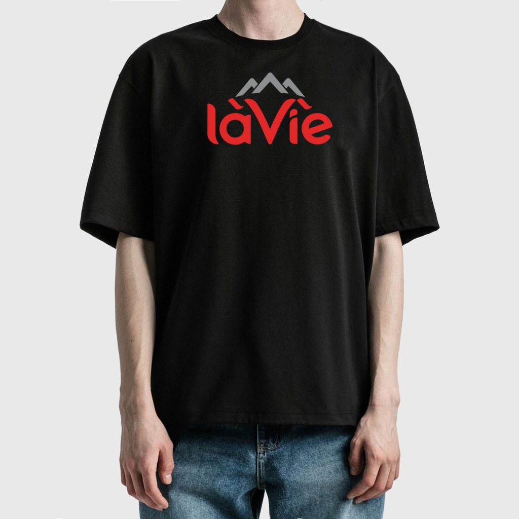 Áo Thun Là Vì Em 100% Cotton Tay Lỡ Unisex - Đen/Trắng Cổ Tròn | Blackwork