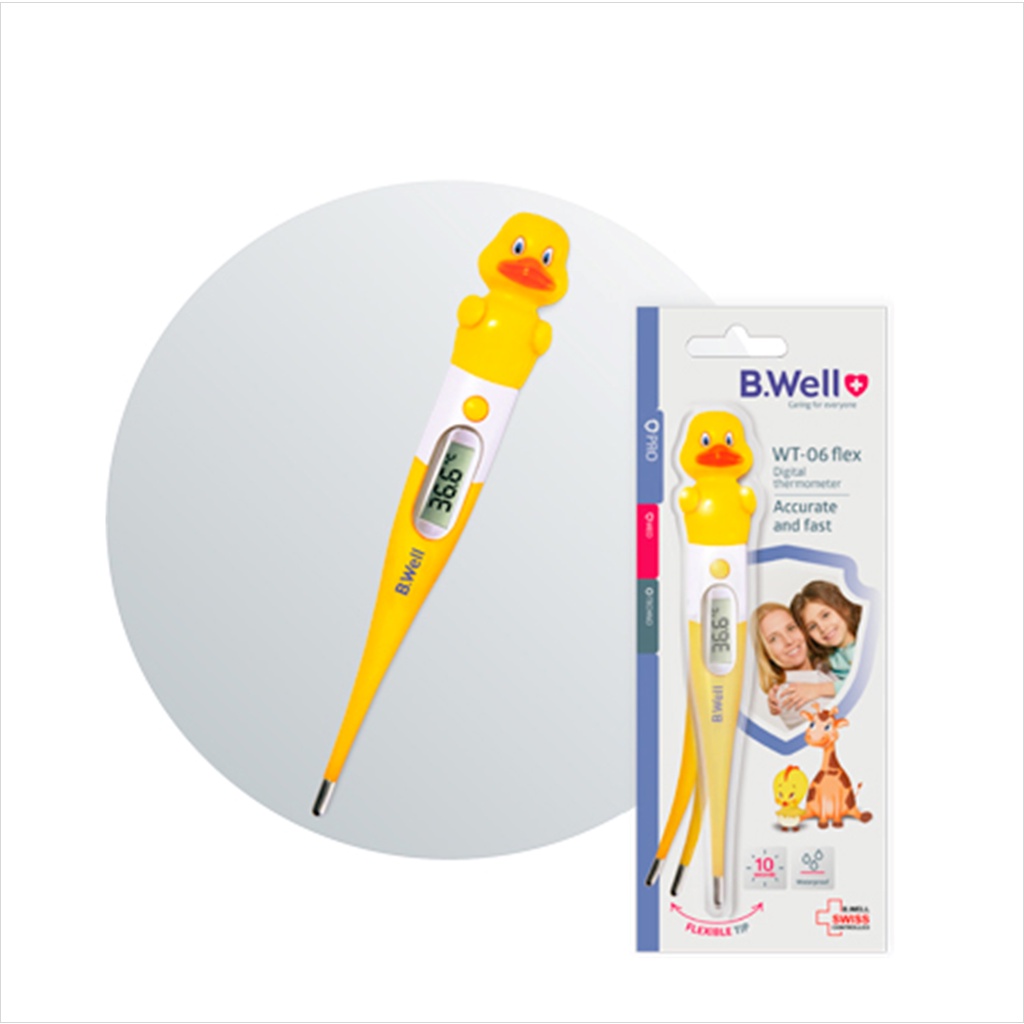 Nhiệt kế điện tử đo nhiệt độ cơ thể dạng bút đầu mềm Bwell  WT-06 CHÍNH HÃNG
