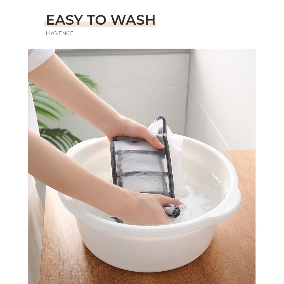 1set 3 san pham. Hộp vải đựng đồ lót tất vớ áo ngực bra chia nhiều ngăn vải không dệt 6 7 11 ngăn VNXK tiện loi