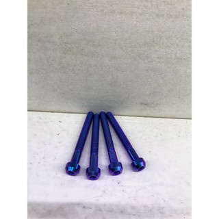 Ốc  6li  titanium  GR5 ĐẦU TRỤ 6 LY  XANH TÍM  ,  XANH LỤC BẢO  XANH LAM   -  đồ chơi xe máy nhập khẩu