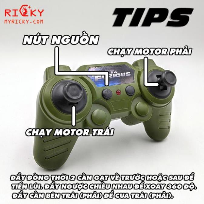 Xe Tank Fast & Furious điều khiển - Tốc độ 20km/h - Pin sạc