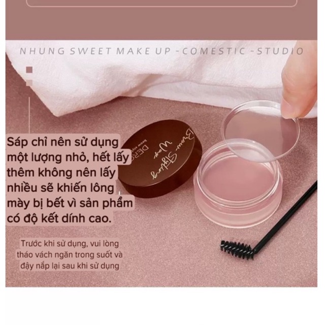 Sáp chải dựng sợi lông mày siêu mềm, không thấm nước + tạo sợi dễ dàng