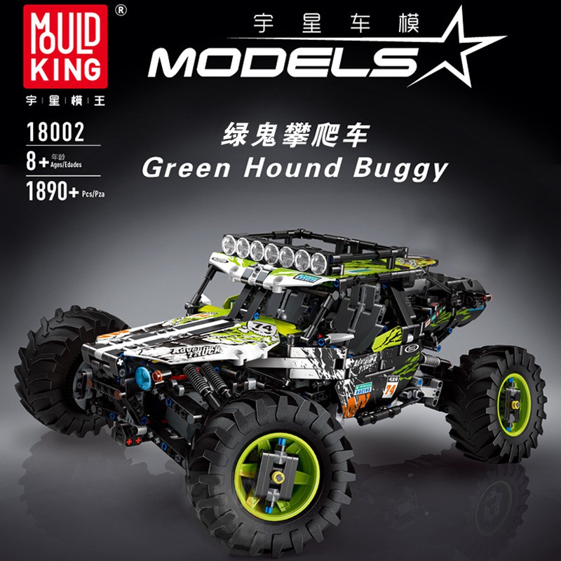 Lắp ghép Mô hình Buggy RC Terrain Off-Road Climbing Truck Mould king 18002 Xe Tải Xe Ngoài Đường Xe Điều Khiển Từ Xa