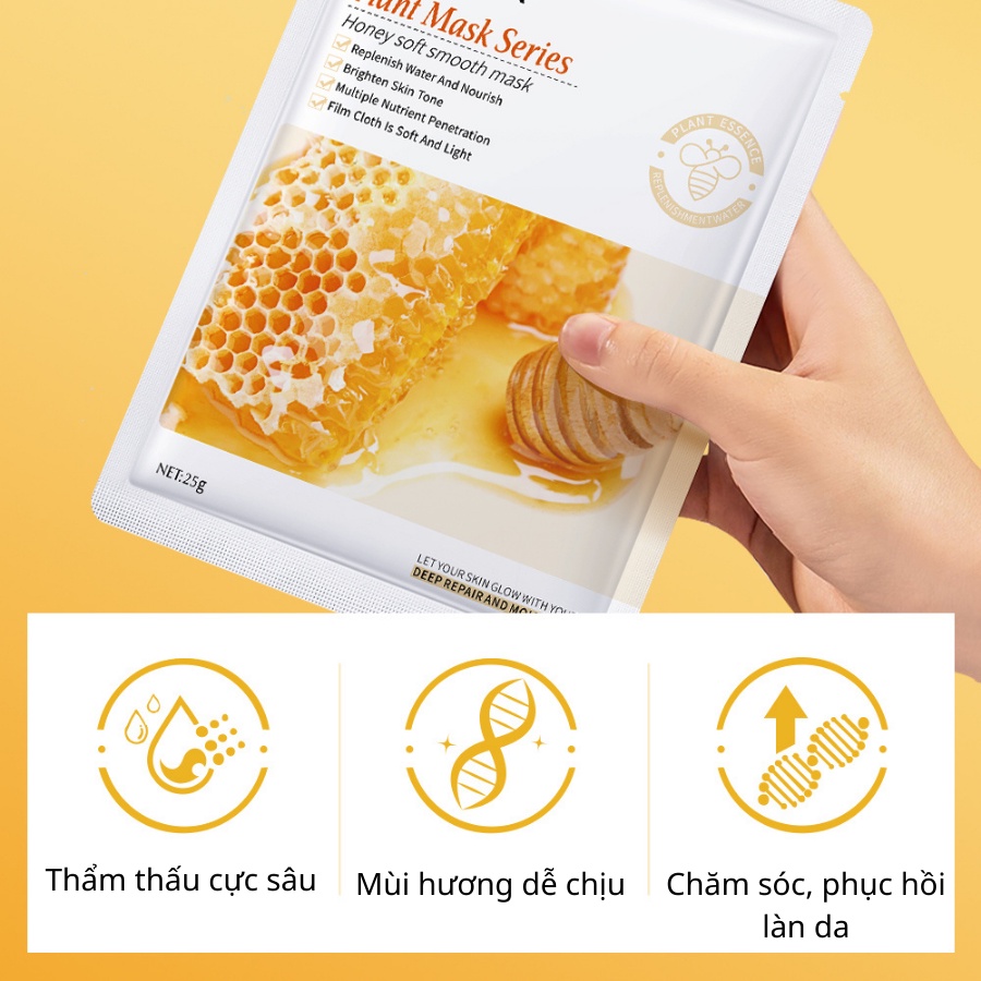 [MN 002] Mặt nạ giấy SADOER dưỡng ẩm da, phục hồi, tái tạo giúp da căng bóng, mask cấp ẩm, mặt nạ trắng da, dịu da | WebRaoVat - webraovat.net.vn