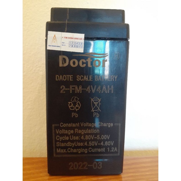 ÁC QUY 4V 4AH - ÁC QUY KHÔ CAO CẤP - CHUYÊN DÙNG CHO CÂN ĐIỆN TỬ , XE ĐỒ CHƠI.