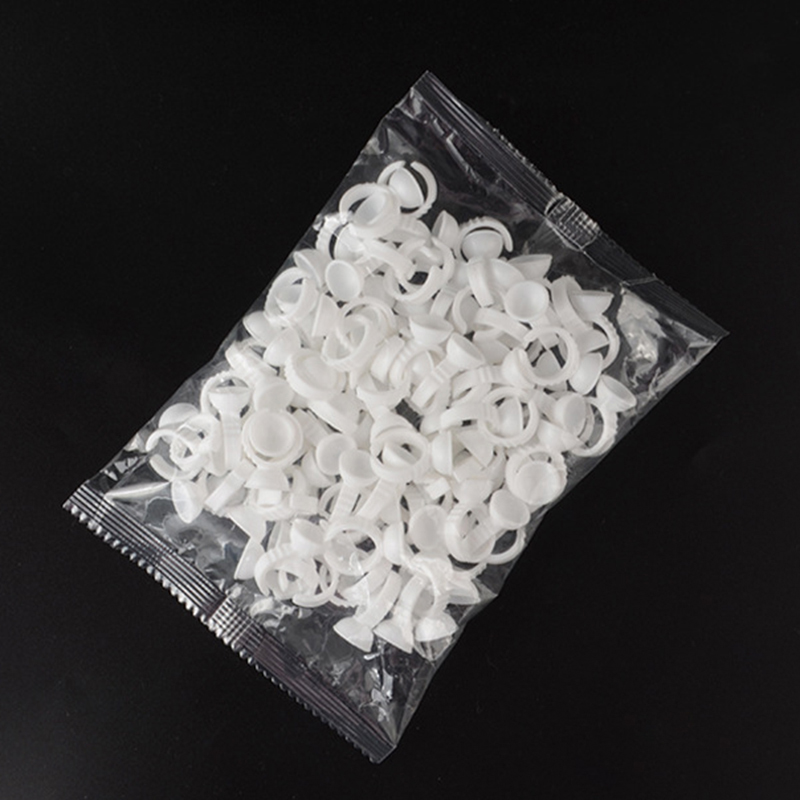 (Hàng Mới Về) Set 100 Cốc Đựng Mực Xăm Lông Mi Dùng Một Lần