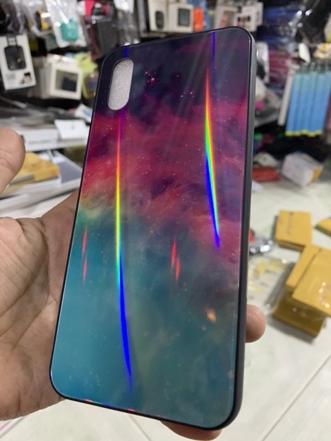 Ốp lưng xiaomi Redmi 9A kiểu kính dạ Quang lấp lánh