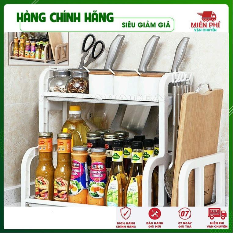 Kệ Gia Vị 2 Tầng 💝 FREESHIP 💝 GIẢM 10K Khi Nhập Mã [Kệ Gia Vị Kèm Thớt] Đồ Gia Dụng Thông Minh | BigBuy360 - bigbuy360.vn