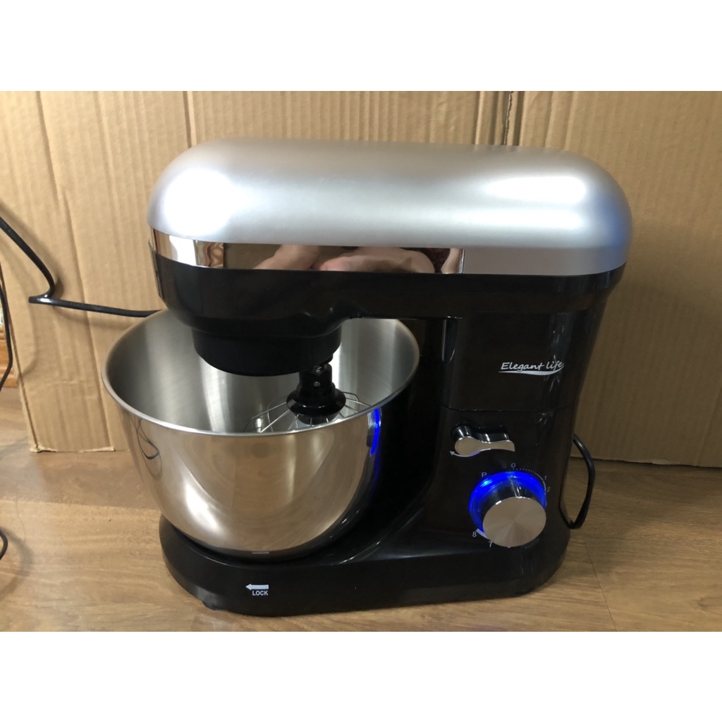Máy  nhào bột Elegant Life 4.5L 1000W SM-1510N - Hàng chính  hãng - Trộn salad, làm chả giò, trà  bông..