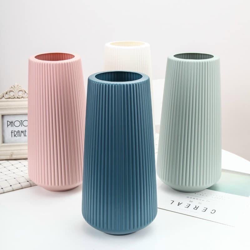 Bình bông nhựa giả sứ decor
