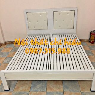 Giường sắt hôp 1m6 x 2m