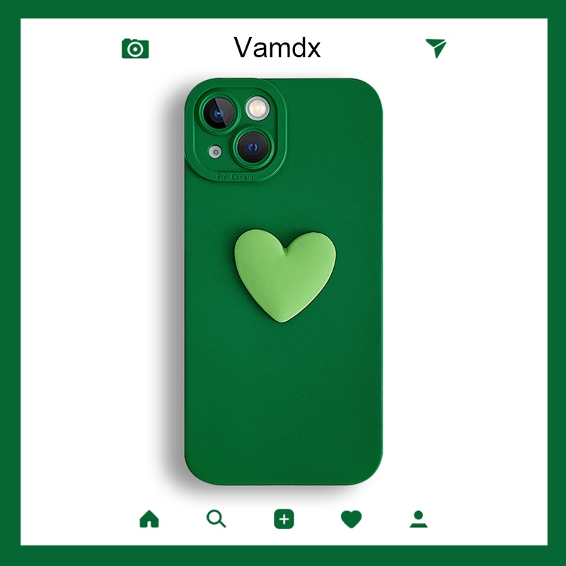 Ốp Điện Thoại Silicon Mềm Bảo Vệ Camera Chống Sốc Họa Tiết Trái Tim Dành Cho iPhone 11 Pro Max X XR XS Max
