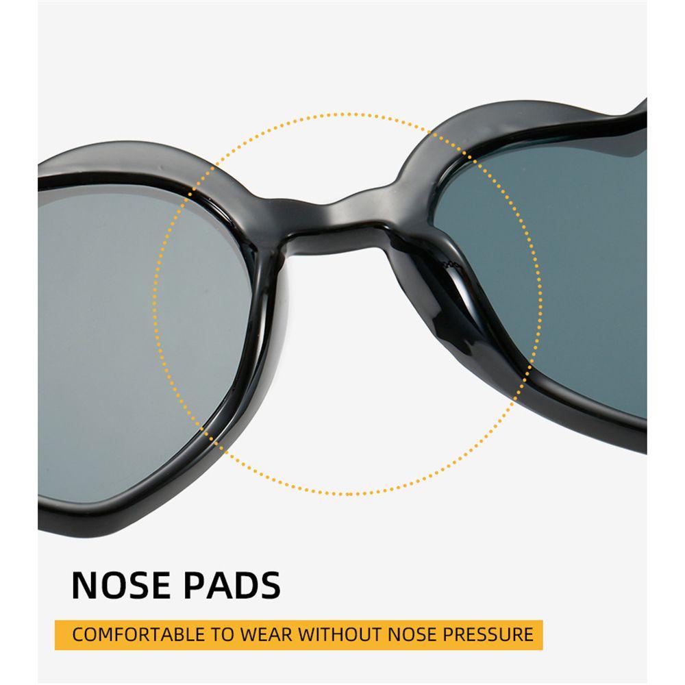 ESPO Kính Mát Gọng Kim Loại Hình Trái Tim Thời Trang