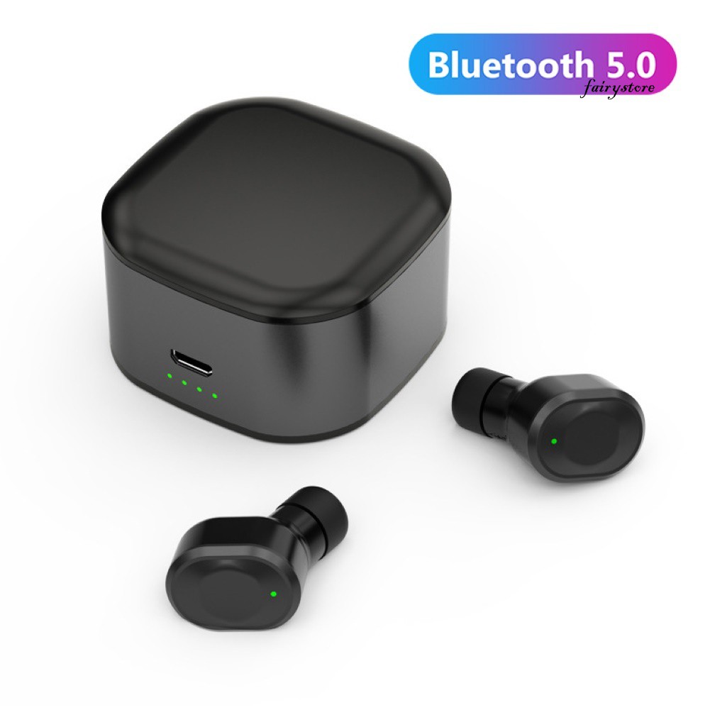 Tai Nghe Bluetooth 5.0 Mini Kiểu Dáng Thể Thao Kèm Phụ Kiện