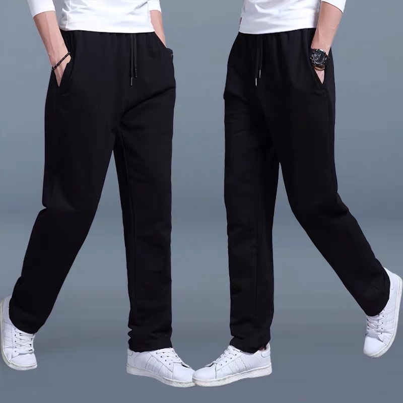 Quần Jogger Thể Thao Ống Rộng Phối Dây Rút Túi Size L-5Xl Phong Cách Nhật Bản