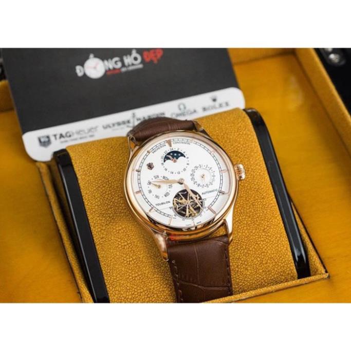 Đồng hồ Nam V.979 máy nhật, mẫu 5kim lộ cơ cánh khế, nhiều màu lựa chọn , dòng cơ Automatic size 40mm , Đồng hồ thật giá