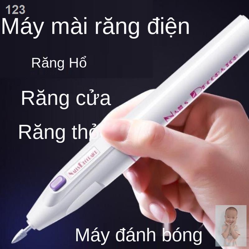 Mài răng để loại bỏ vôi và chất bẩn, cửa răng, máy điện, dũa dụng cụL