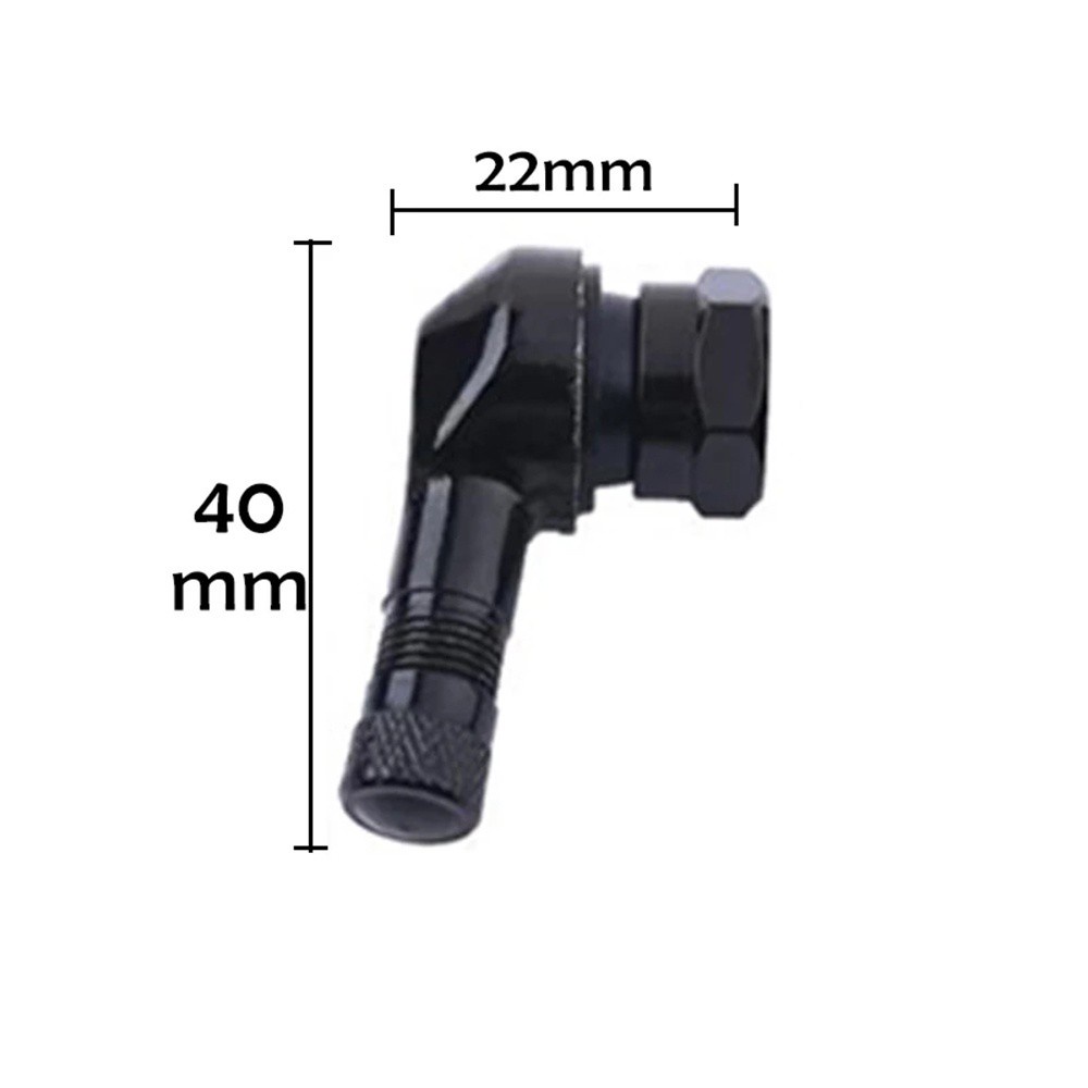 Nắp Van Bánh Xe Mô Tô Cnc 11.3mm Bằng Hợp Kim Nhôm Không Ruột Cao Su 90 Độ Nhiều Màu Chất Lượng Cao