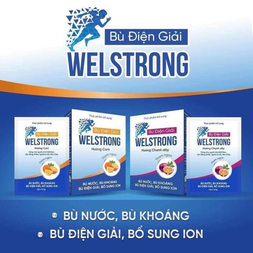 Bù Điện Giải Welstrong Ích Nhân Giúp Bổ Sung Ion, Nước Và Khoáng Giảm Mệt Mỏi Hộp 5 Gói