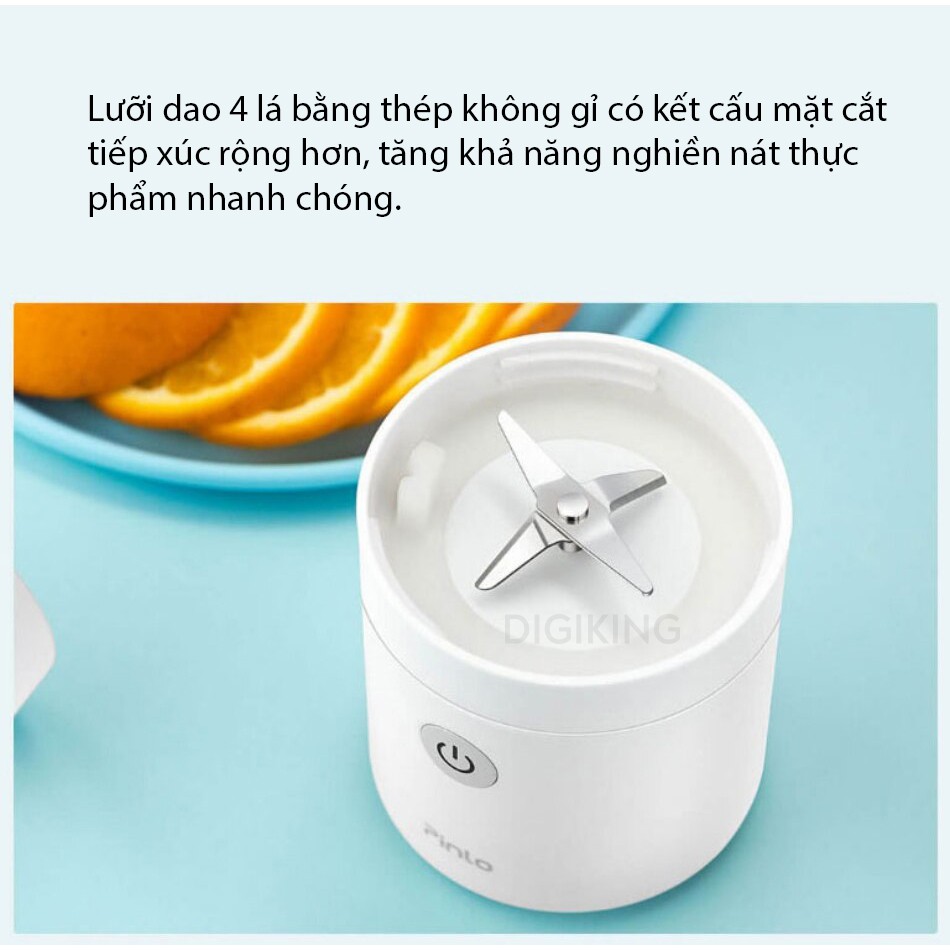 [Mã 2404EL10K giảm 10K đơn 20K] Máy xay sinh tố Xiaomi Xiao Mijia Portable Juice Machine 350ml