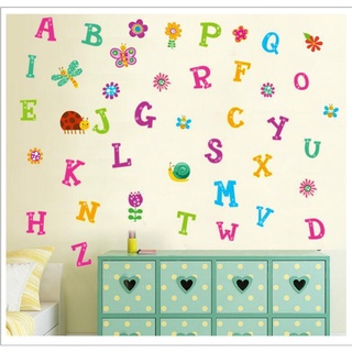 Decal dán tường bảng chữ cái cho bé