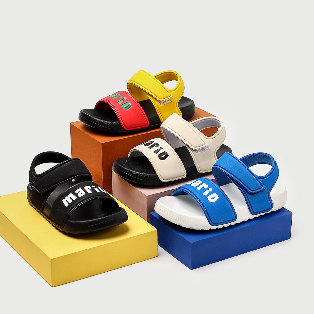 Giày sandal CHEERFUL MARIO đế mềm phong cách Hàn Quốc thời trang đi biển mùa hè dành cho trẻ em