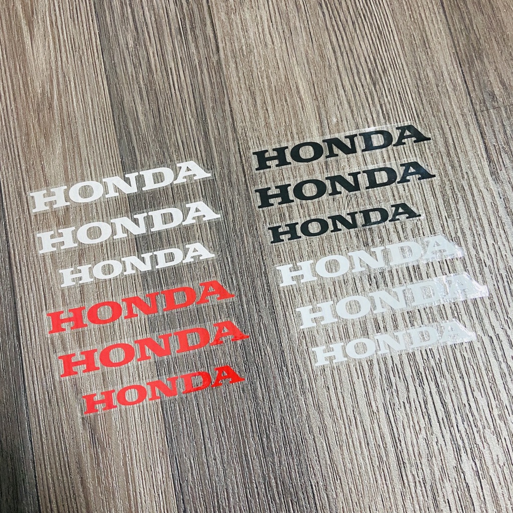 (TEM HONDA IN UV) Bộ sưu tập tem chữ HONDA độ màu, 03 chữ HONDA trên 1 bộ