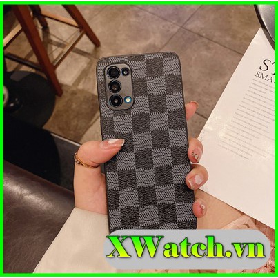 Ốp lưng da Caro Oppo A52 A53 A92 A93 Reno 3 Reno 3 pro Reno 4 Reno 4 pro Reno 2F Reno 5 pro F9 F7 F1s / F11