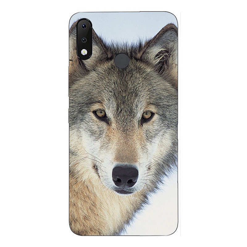 Ốp điện thoại silicon in hình sói cho Itel S33/LB6 S33