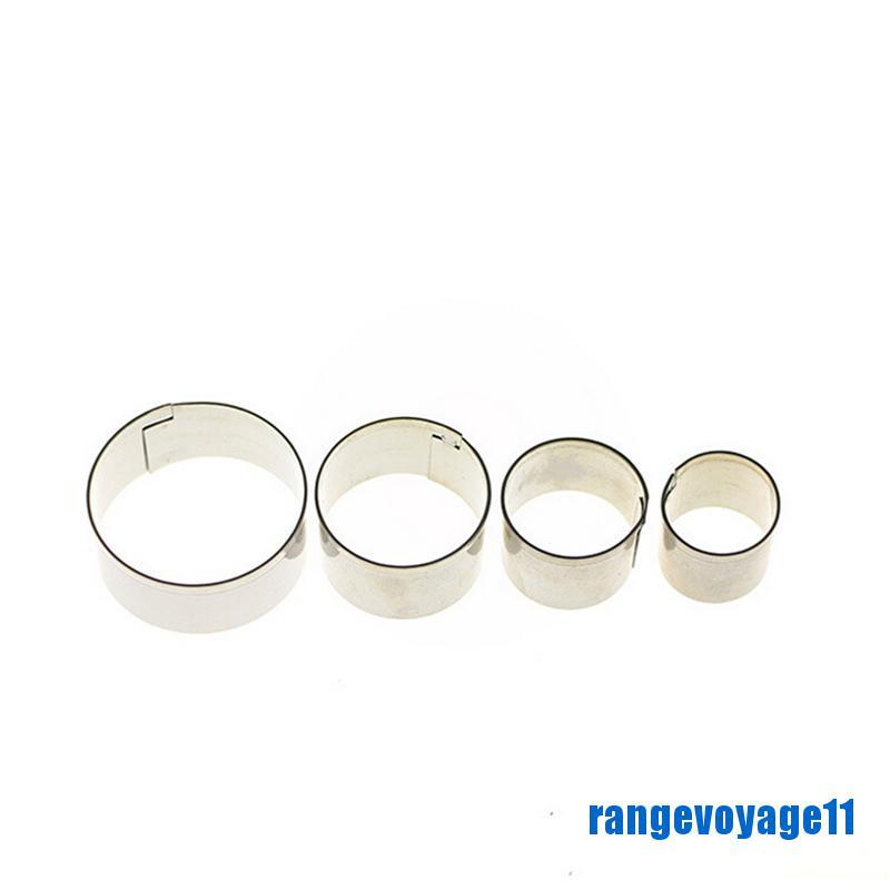 Bộ 4 Khuôn Làm Bánh Bằng Thép Không Gỉ