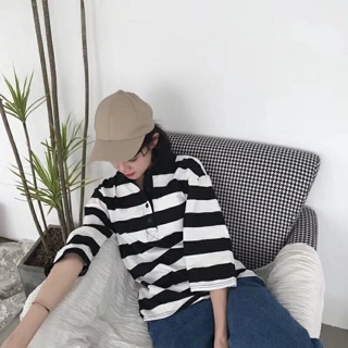 Polo kẻ (cósẵn, kèm ảnh thật)