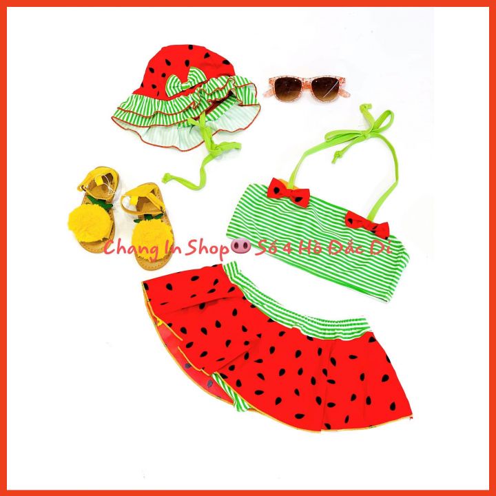 Bộ Bơi Cao Cấp Cho Bé Gái- Hàng Xuất Xịn- ☀️Cute☀️-SIZE 2-4tuổi -SHOP NHÀ CỦA POOH