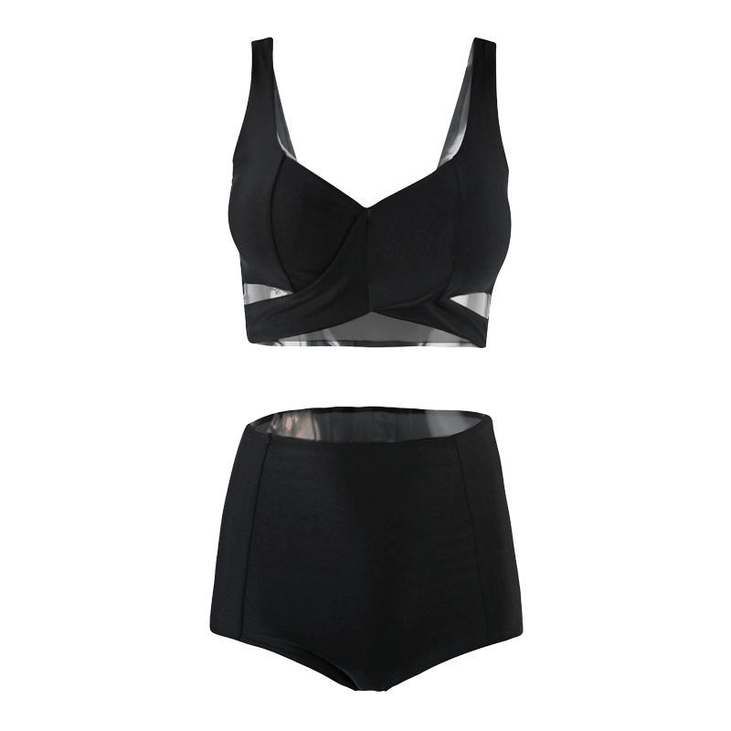 Đồ bơi nữ bikini 2 mảnh phối khoen tròn cột chéo dây sexy gợi cảm