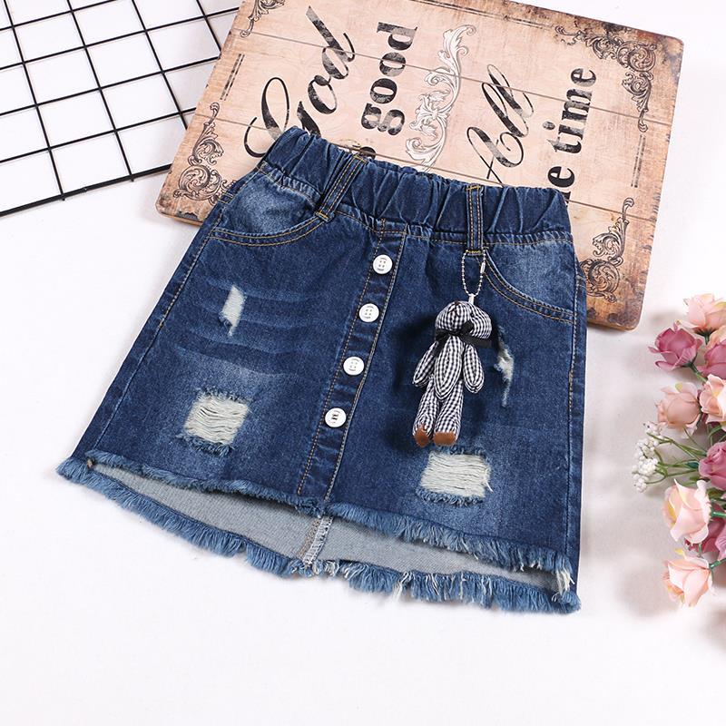 Chân Váy Denim Thời Trang Mới Dành Cho Bé Gái 2022