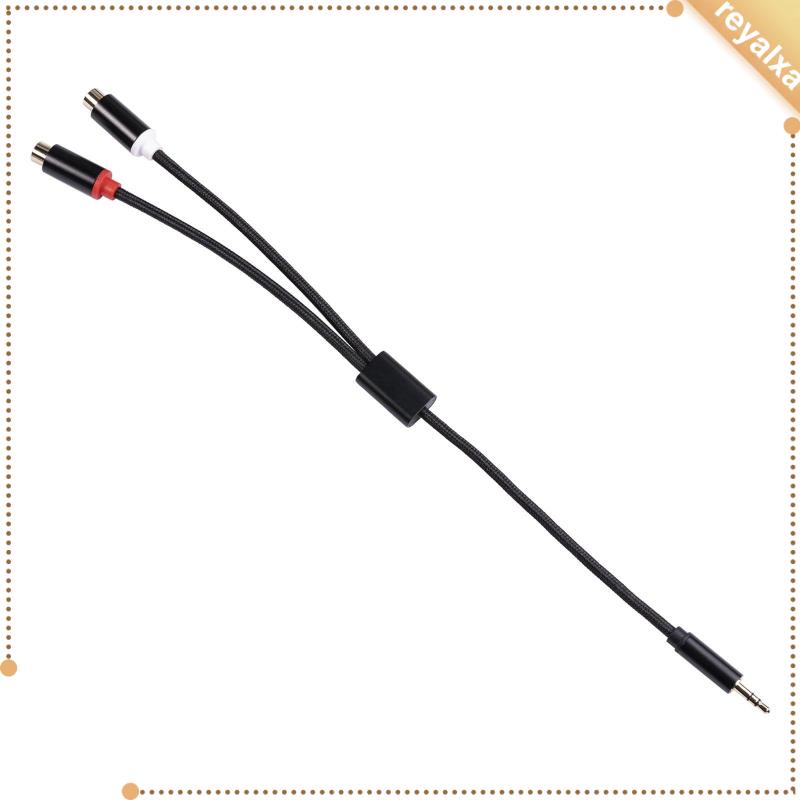Dây Cáp Chia Cổng 3.5mm Thành Hai Cổng RCA Cho Máy Nghe Nhạc CD TV Stereo