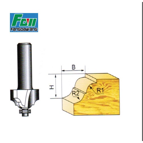 Mũi phay gỗ hai hình, cốt 6.35mm-12.7mm (mũi router, mũi soi gỗ)