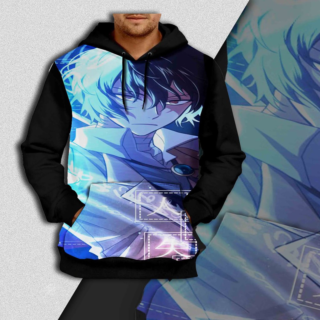 Áo Khoác Hoodie In Họa Tiết Anime Osamu Dazai Power Bungou Stray Dog