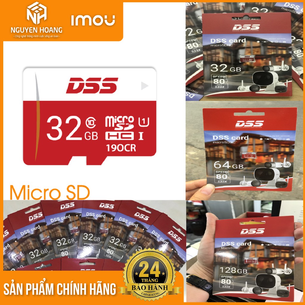 Thẻ nhớ DSS cho camera 32GB, 64GB  Speed 80MB/s - Micro SD Bảo hành 2 năm | BigBuy360 - bigbuy360.vn