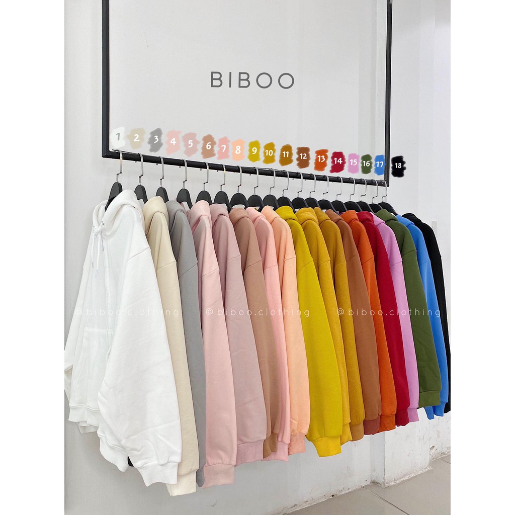 BIBOO - Áo khoác vải nỉ Hoodie Zip BOO JACKET